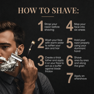 Navaja de Afeitar Recta Vintage Luminex Impex con Mango de Concha de Abulón y Acero al Carbono, Lista para Usar en Barberías y Salones - Product Image 6