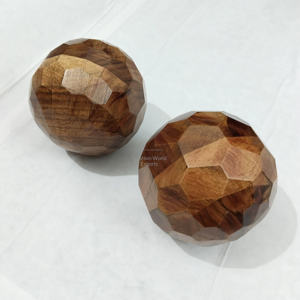 ลูกไม้ทำด้วยมือรูปปั้นตกแต่งตามธรรมชาติสำหรับตกแต่งบ้านหรือสำนักงานแบบชนบทสมัยใหม่ (ชุด2ชิ้น) - Product Image 1