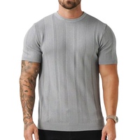 T-shirts classiques en tricot à manches courtes, style Old Money, personnalisables, de haute qualité, 100% coton, élastiques, blancs, 2025