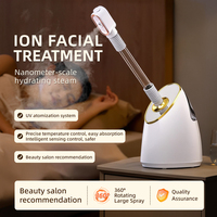 Appareil de soin du visage électrique à vapeur pour la maison avec buse réglable et vapeur ionique – Nettoyage en profondeur et spa nourrissant