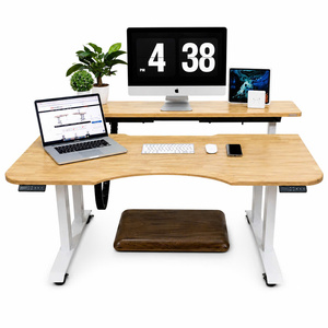 Modern DIY Dual Motor Convertible Standing Desk Sit Stand <b>Office</b> Table Extendable <b>Workstation</b> for Home <b>Office</b> - Product Image 1