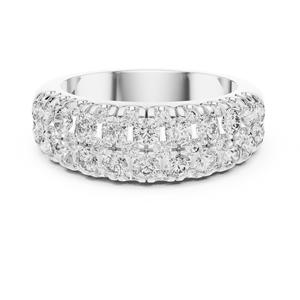 Bague de luxe unisexe en argent 925 plaqué rhodium, minimaliste, avec diamant de laboratoire CVD, certificat IGI, pour fiançailles et mariage - Product Image 4