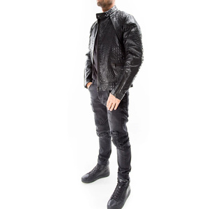 Genuine Sheepcow <b>Leather</b> <b>Jacket</b> for <b>Men</b> 2026 Fashion Vintage Style Breathable Coated Fabric ODM Customizable Premium Quality - Product Image 3