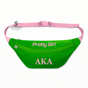 Alpha Kapa Alpha Sorority Fanny Pack <b>Women's</b> Cordura Crossbody Outdoor Waist Pack Utility <b>Belt</b> <b>Bag</b> Casual Hip Pack - Product Image 1