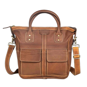 Bolso de Oficina de Cuero Genuino de Alta Calidad para Mujer, Color Chocolate, Bolso de Viaje, Bolso Mensajero para Portátil, Uso Diario, Logotipo Personalizado - Product Image 6