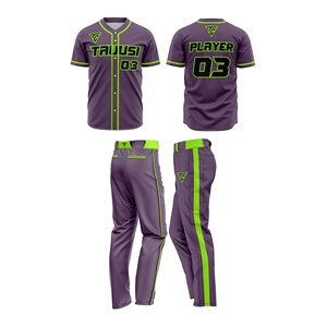 Haute qualité hommes Baseball & Softball Sportswear uniforme ensemble respirant Base balle uniformes en gros en vrac disponible pour les hommes - Product Image 3