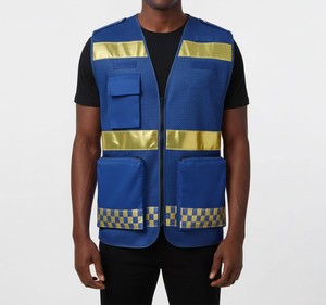 Gilet de sécurité réfléchissant personnalisé, gilet de travail haute visibilité avec bande réfléchissante pour les travailleurs industriels - Product Image 1