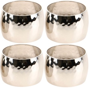 Stainless Steel Napkin <b>Rings</b> 4.5cm Round Modern Design Durable Table Decoration Accessory - Product Image 1