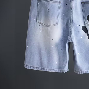 Nueva Tendencia 2026: Shorts de Mezclilla Casuales para Hombre, 100% Algodón de Alta Calidad, Cintura Elástica con Cordón Ajustable, Ecológicos y Transpirables - Product Image 3