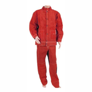 Taille et poignets ajustables pour un confort accru Combinaison de soudage en cuir ignifuge Conception respirante et caractéristiques de protection - Product Image 6