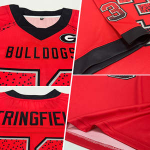 OEM Sublimation Football Jersey Custom Personalized Casual Style 100 Percent Polyester Fleece Team Name Number Printed Shirt - Product Image 5