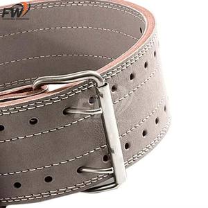 Cinturón de levantamiento de pesas ajustable de cuero vacuno para uso unisex, diseño transpirable de alta resistencia, protección profesional para levantadores profesionales - Product Image 4