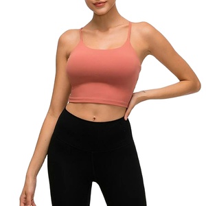 เสื้อกล้ามผ้าฝ้าย100% ระบายอากาศได้ดีสำหรับผู้หญิงเสื้อครอปสำหรับออกกำลังกายวิ่งฟิตเนสขนาดพิเศษโลโก้ตามสั่ง2026 - Product Image 1