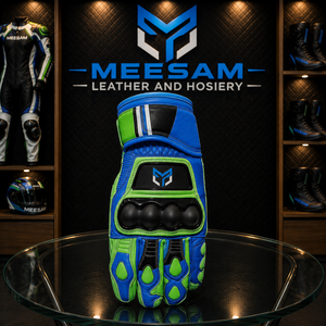 Guantes de Motociclismo de Dedo Completo, Compatibles con Pantalla Táctil, de Cuero, para Motocross - Product Image 5