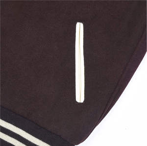 Varsity <b>Jacket</b> Production Factory For Fashion Companies With Wool Blend Body And <b>Leather</b> Sleeve Options - Product Image 3
