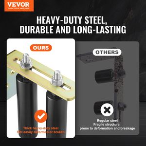 Kit per Cancello Scorrevole Resistente Nero con 6 Rulli e Staffa a L Universale Regolabile per Porte e Finestre Scorrevoli - Product Image 2