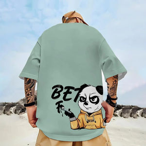 T-shirt unisexe imprimé 3D Panda personnalisé pour le Nouvel An chinois, décontracté d'été à manches courtes, coupe classique, écologique et respirant - Product Image 5