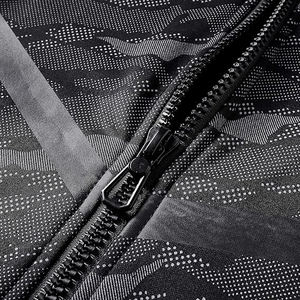 Sudadera con Capucha de Camuflaje de Dos Tonos para Hombre, Mezcla de Algodón y Poliéster, Mangas en Contraste, Capucha con Cordón, Bolsillo Tipo Canguro - Product Image 4