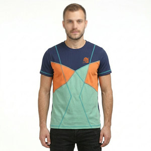 เสื้อยืดผู้ชายโลโก้แบบกำหนดเอง สีสันปรับแต่งได้ ผ้าฝ้ายถัก 100% ดีไซน์เรียบง่าย สวมใส่สบาย คุณภาพสูง ระบายอากาศได้ดี ผลิตในประเทศปากีสถาน - Product Image 1