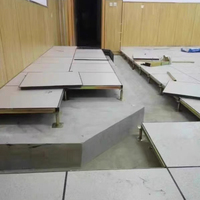 Revêtement de sol en sulfate de calcium Revêtement de sol surélevé antistatique Date Center Room Plancher d'immeuble de bureaux 600*600mm Usine