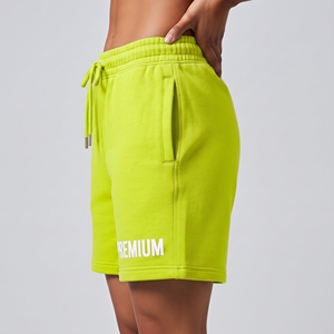 Custom <b>Women's</b> Cotton Fleece <b>Sweat</b> <b>Shorts</b> Relaxed Fit Soft Casual Bottoms Drawstring Waist <b>Women's</b> Cotton Fleece <b>Shorts</b> - Product Image 3
