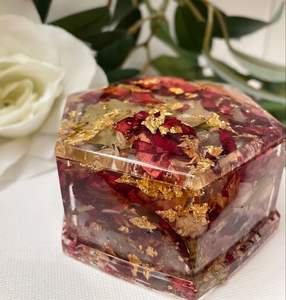 High Quality Eco-friendly Modern Style Customized Indian Handicrafts Engraved Rectangle Resin Handmade Wedding <b>Gift</b> Jewelry Box - Product Image 6