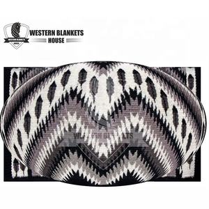 Tapis de selle Western Horse fait à la main de haute qualité Laine de Nouvelle-Zélande/Cuir d'Inde/Coton/Doublure polycoton avec sièges profilés - Product Image 6