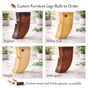 Walnut Finish Solid Wood Heavy Duty Furniture <b>Legs</b> with Easy Installation for Couch <b>Chair</b> Cabinet Bedroom Furniture Design - Product Image 1