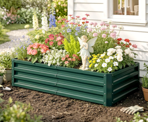 Classic Galvanized Steel Garden Bed Kit 6x3x1ft Eco-Friendly Outdoor <b>Propagator</b> Kits <b>for</b> Vegetables Flowers Herbs <b>Plants</b> - Product Image 3