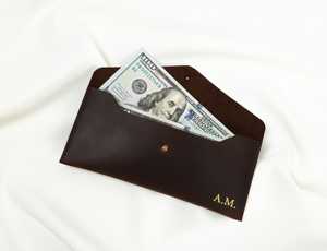 Portefeuille de budget en cuir véritable avec enveloppes à monnaie, fabricant en gros, logo personnalisé, organiseur d'argent de luxe, pochette LCE-0042 - Product Image 4