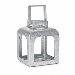 Galvanized Metal <b>Lantern</b> Rustic Candle Holder <b>Lantern</b> <b>Vintage</b> Farmhouse Decorative Iron <b>Lantern</b> for Tabletop Garden Home Decor - Product Image 1