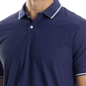 Polo para Hombre con Logotipo Personalizado, Color Sólido, Estilo Deportivo, Corte Clásico Moderno, Manga Corta - Product Image 4