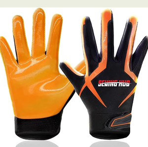 Gants de football américain à doigts entiers avec grip haute performance, en polyester, séchage rapide, antidérapants, pour l'extérieur, unisexe - Product Image 6