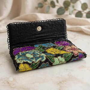 Stylish Handmade Beaded Shoulder Purse Artistic Multicolor Pattern Elegant Women's <b>Handbag</b> for Special Occasions - Product Image 5