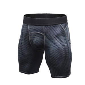 กางเกงขาสั้นรัดกล้ามเนื้อสำหรับผู้ชายกางเกงขาสั้นแบบระบายอากาศได้ดีสำหรับยิมฟิตเนส - Product Image 1