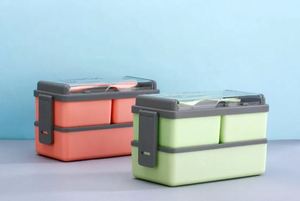 Premium Leak Proof Plastic <b>Lunch</b> <b>Box</b> with <b>Compartments</b> Safe School Meals At Best Price By Supplier - Product Image 5
