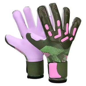 Guantes de portero duraderos con palma que absorbe los impactos y protección reforzada para los dedos, diseño profesional personalizado, guantes de portero de fútbol para hombre - Product Image 5