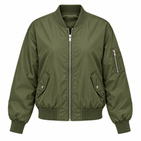 Blousons bomber respirants et coupe-vent pour adultes à bas prix, blousons bomber non tissés pour femmes, dernier design.