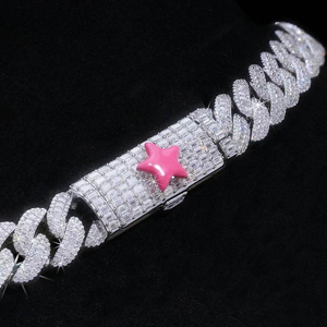 Collar de Lujo con Eslabones Cubanos de Moissanita, Plata 925 con Baño de Rodio, Cadena Iced Statement, Joyería Hip Hop, Regalo para Hombres y Mujeres - Product Image 5