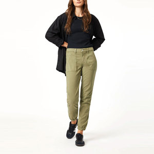 Pantalones cargo de mujer con logotipo bordado personalizado, pantalones deportivos de calle para mujer, material duradero de alta calidad, pantalones cargo para mujer para uso casual. - Product Image 1
