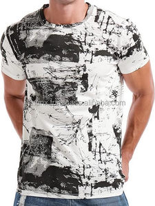 OEM personalizado 100% de alta calidad para hombre Hipster Hiphop Tees-Moda Imprimir Camisetas 95% algodón 5% Spandex 180 a 200 Gsm - Product Image 2