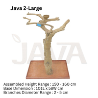 Perchoir pour oiseaux de grande taille en bois de café Javawood, écologique, durable, de qualité supérieure, J2 E-L, fournitures pour oiseaux, fabriqué en Indonésie