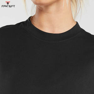 เสื้อยืดผู้หญิง ผ้าฝ้าย 100% แห้งเร็ว ทรงหลวม สไตล์สตรีทแวร์ ใส่สบาย เหมาะกับฤดูร้อน  รับผลิตจำนวนมาก มีโลโก้ให้เลือก - Product Image 5