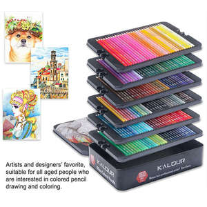 Set di Matite Colorate 180 Colori a Base d'Olio con Mina Morbida per Adulti, Professionisti e <span class=keywords><strong>Coloristi</strong></span> - Product Image 5