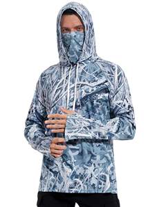 Chemise de pêche à manches longues pour homme, à capuche, camouflage, UPF 50, anti-UV, séchage rapide, vêtements d'extérieur - Product Image 5