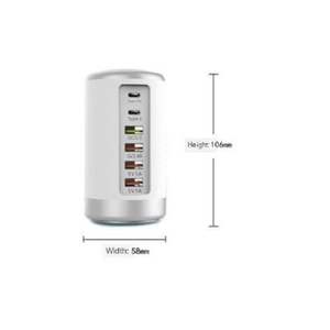 Portable 6-Port Fast Charge Tower High-Speed <b>Charging</b> Portable <b>Charging</b> <b>Stations</b> - Product Image 3