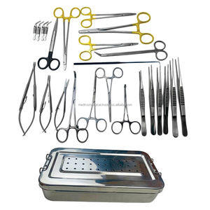 Vascular Surgery Instrument Set 24 Pcs Surgical <b>Tools</b> Sterilization <b>Box</b> Medtrust Surgical High Quality ISO/CE Equipment's - Product Image 2