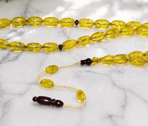 Élégantes perles de prière islamiques en résine, faites à la main, chapelet musulman Dhikr, cadeau religieux spirituel pour hommes, femmes, familles, thème ange, rondes - Product Image 2