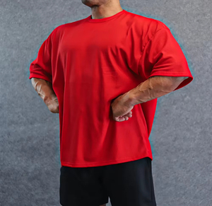 เสื้อยืดโอเวอร์ไซส์ทรงหลวม พลัสไซส์ เสื้อยืดสตรีทแวร์เปล่า 250gsm ผ้าฝ้าย 100% สำหรับผู้ชาย เสื้อยืดเปล่า - Product Image 4