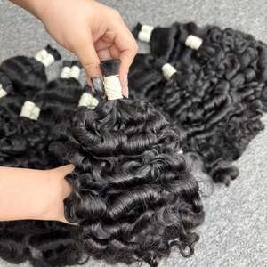 Lots de Cheveux Naturels Double Drawn en Gros pour Vendeurs – Extensions de Cheveux Humains Vietnamiens Bouclés Doux en Vrac - Product Image 1